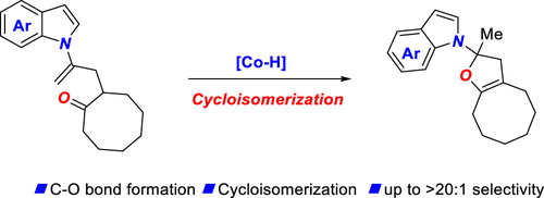 cyclization onto a carbonyl oxygen